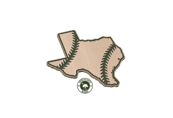 Texas  Baseball Seams - SVG
