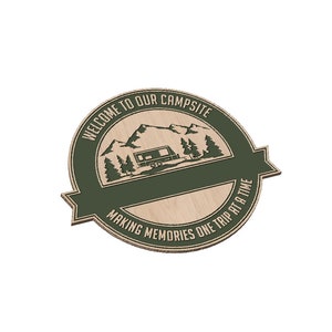 Camping Sign Template - SVG - Digital Download