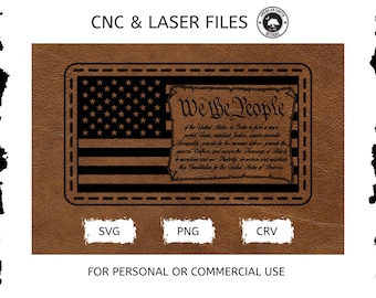 We The People American Flag - Stitching - SVG - Digital Download