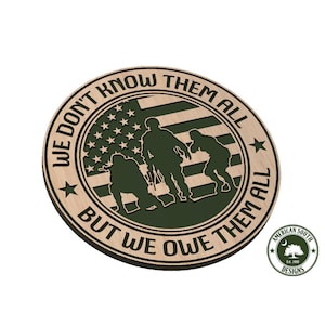 We Don&#39;t Know Them All - Flag with 3 Soldiers - SVG - Digital Download