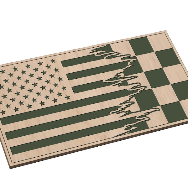 Tattered Checkered Flag Svg - Etsy