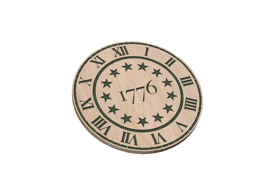 Betsy Ross 1776 Clock - SVG