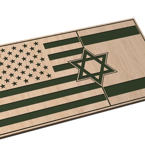 Split American - Israel Flag - SVG - Digital Download