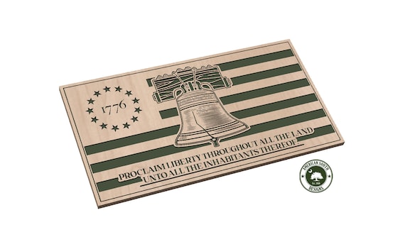 Betsy Ross 1776 Liberty Bell Flag - SVG