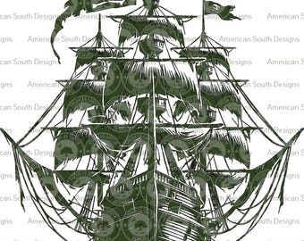 Pirate Ship - SVG - CNC Laser File (digital Download) - Etsy