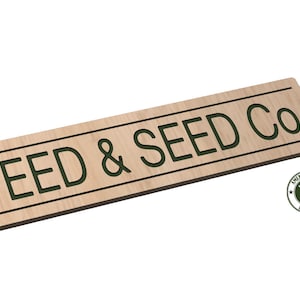Feed and Seed Co. Long Sign - SVG - Digital Download
