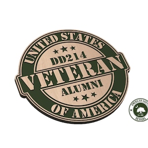 Veterano dos EUA - DD214 Alumni - SVG - Download digital
