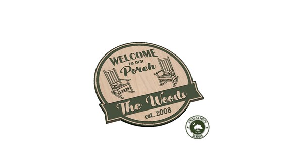 Welcome to Our Porch Sign - SVG