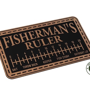 Patch règle pêcheur - couture - SVG - téléchargement numérique