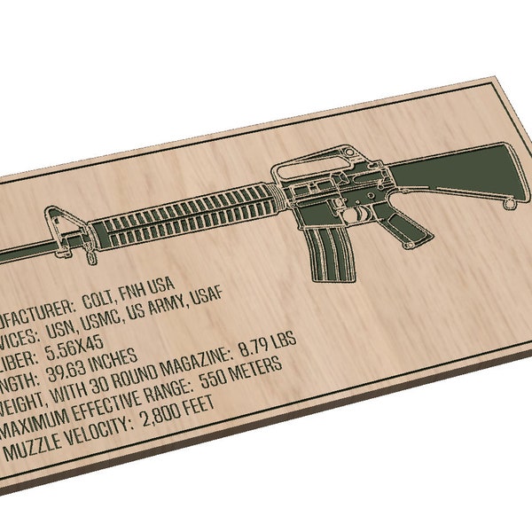 M16A2 with Specs - SVG