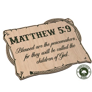 Matthäus 5: 9 - Gesegnet sind die Friedensstifter - SVG - Digital Download