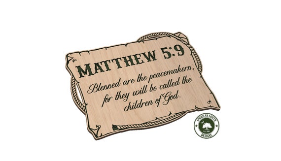 Matthew 5:9 - Blessed Are The Peacemakers - SVG