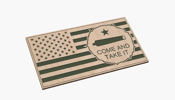 Tattered Flag 2 with Come and Take it - SVG