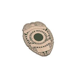 Blank Police Badge - SVG - Digital Download