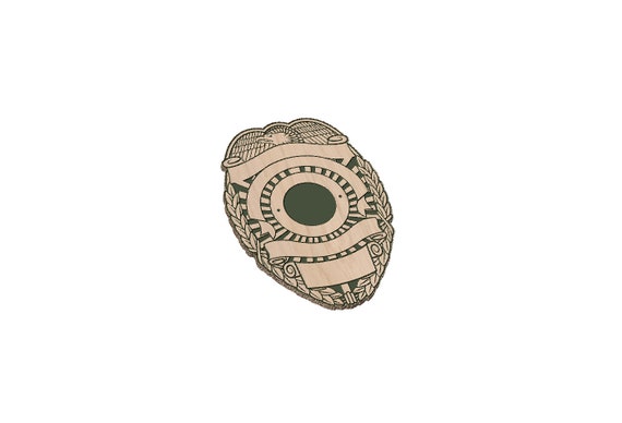 Blank Police Badge - SVG