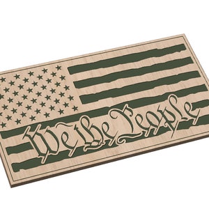 傷んだアメリカ国旗と私たち国民 - SVG - デジタルダウンロード