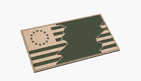 Tattered Flag Design 8  Betsy Ross - SVG