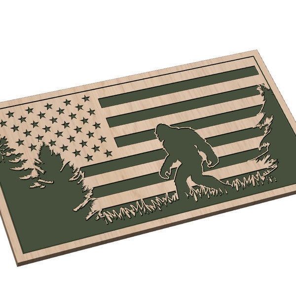 Squatch Flag - SVG