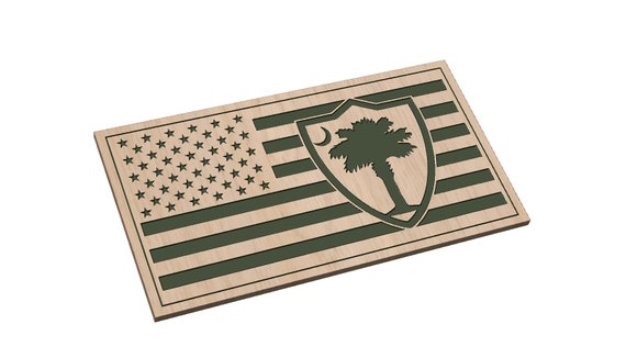 South Carolina National Guard Flag - SVG