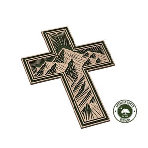 Kreuz mit Berge - SVG - Digital Download