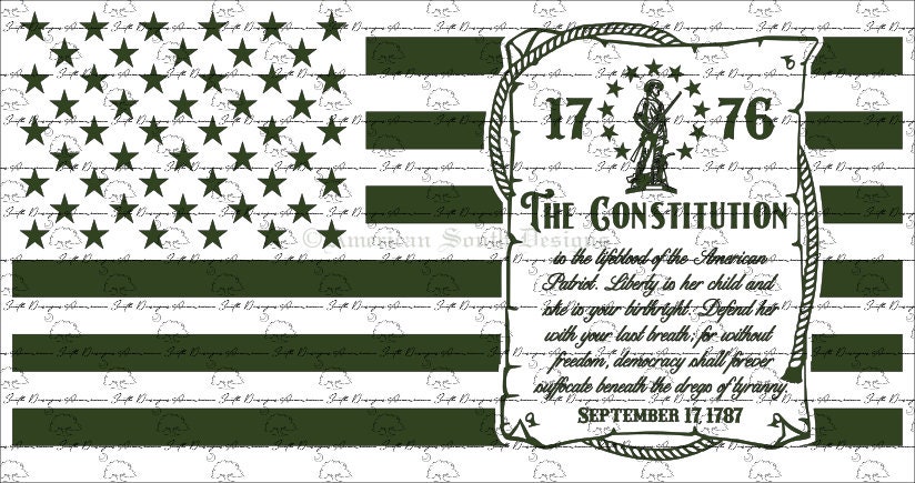 1776 The Constitution Flag - SVG