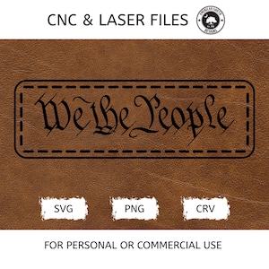 We The People - Stitching - SVG -  CNC Laser File (Digital Download)