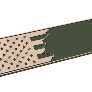 Top Half of Tattered American Flag   Design - SVG - Digital Download