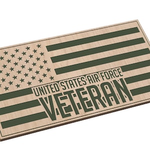 Air Force Veteran Flag - SVG - Digital Download