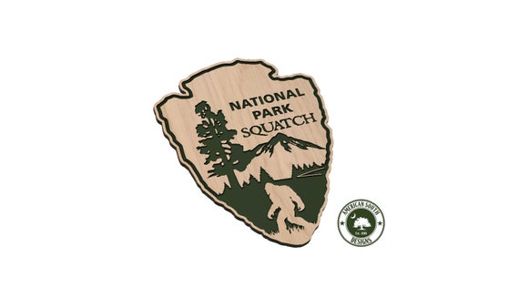 National Park Service with Sasquatch - SVG