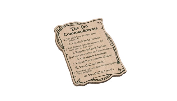 10 Commandments Scroll - SVG