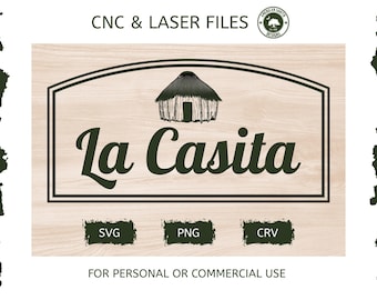 La Casita - SVG - CNC Laser Datei (Digitaler Download)