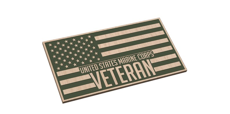 Download Marine Corps Veteran Flag Fichiers numériques SVG AI | Etsy