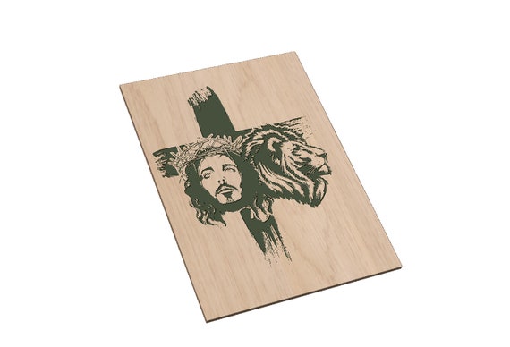 Jesus, Lion, Cross - SVG