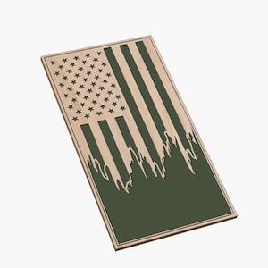 Vertical Tattered Flag - SVG - Digital Download