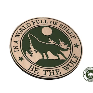 In un mondo pieno di pecore sii il lupo - SVG - Download digitale