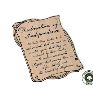 Parchemin de la déclaration d'indépendance - SVG - téléchargement numérique