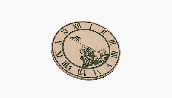 Iwo Jima Clock - SVG