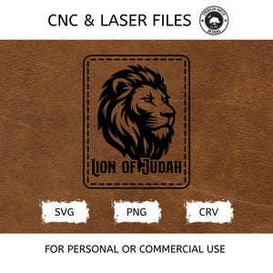 Leão de Judá - SVG - Arquivo para Corte a Laser CNC (Download Digital)