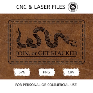 Join or Get Stacked - Stitching - SVG -  CNC Laser File (Digital Download)