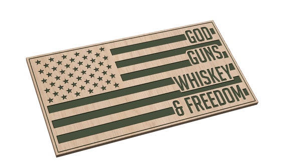 God, Guns, Whiskey & Freedom - SVG