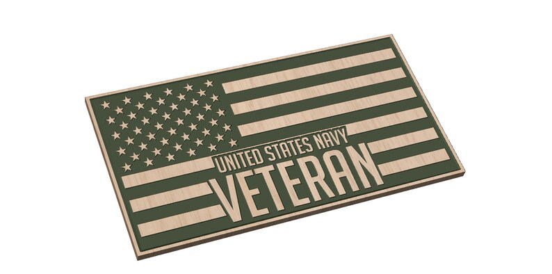 Download Navy Veteran Flag Digital Files SvG AI PnG EpS DXF | Etsy