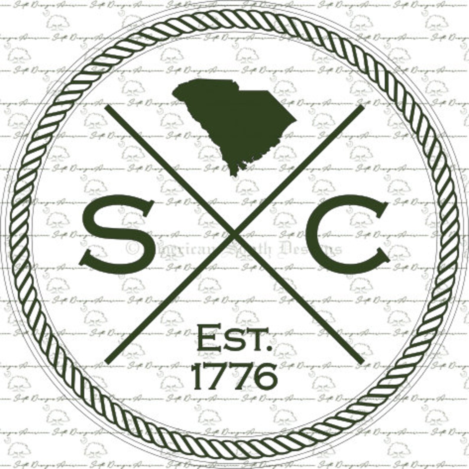 South Carolina Est. 1776 Digital Files Svg AI Png Eps Etsy