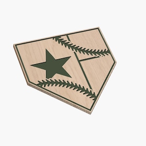 Home Plate  Texas Flag  Baseball - SVG - Digital Download