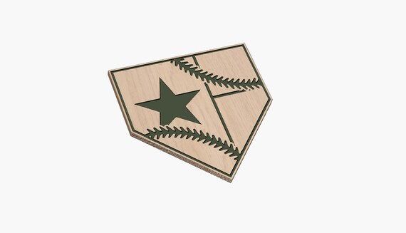 Home Plate  Texas Flag  Baseball - SVG