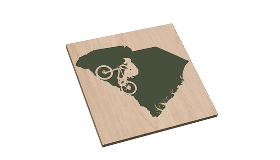 South Carolina Mountain Biker - SVG