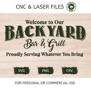 Welkom in onze achtertuin - SVG - CNC-laserbestand (digitale download)
