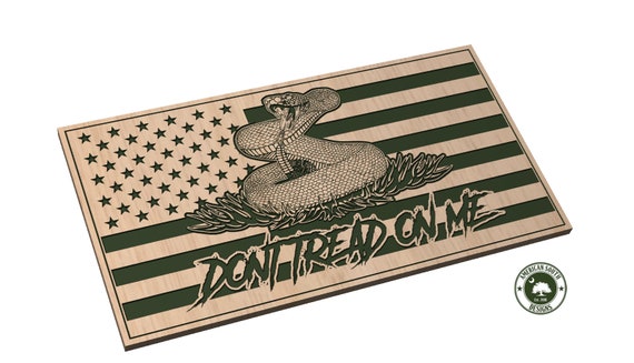 American Flag with Rattle Snake - Dont Tread On Me