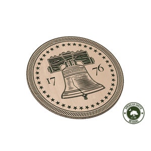 Sino da Liberdade Decorativo Redondo - SVG - Download Digital