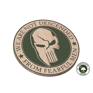 Wir sind nicht von den ängstlichen Männern Spartan / Punisher abstammen - SVG - Digital Download