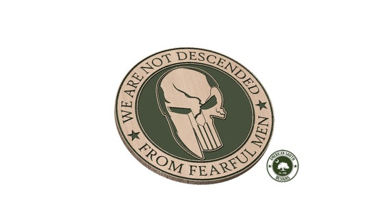 We Are Not Descended From Fearful Men  Spartan/Punisher - SVG